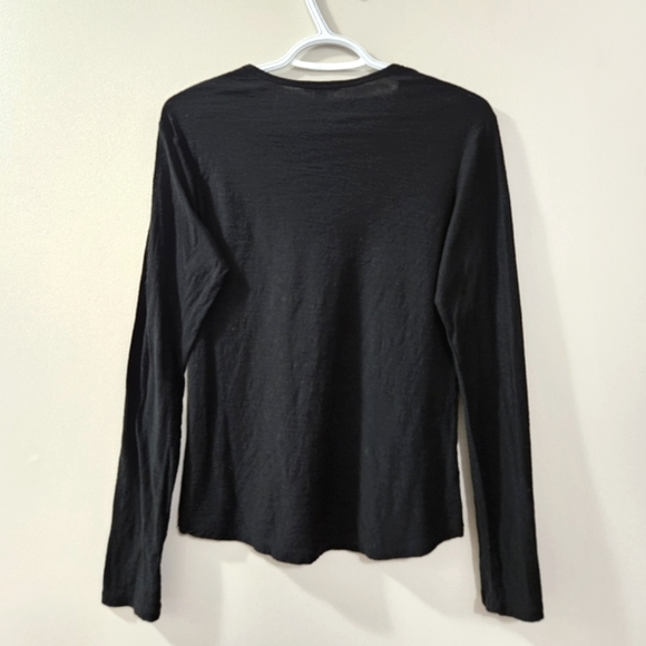 Standard James Perse - Sheer Slub Long Sleeve - Size 2 - Picture 3 of 4